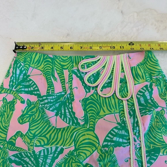 Lilly Pulitzer Skirt Sz 2 Zebras & Butterflies - Picture 5 of 6